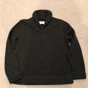 Boys  Fisherman Sweater  Brown  One Button Collar Warm Cozy Size 8/10 NEW